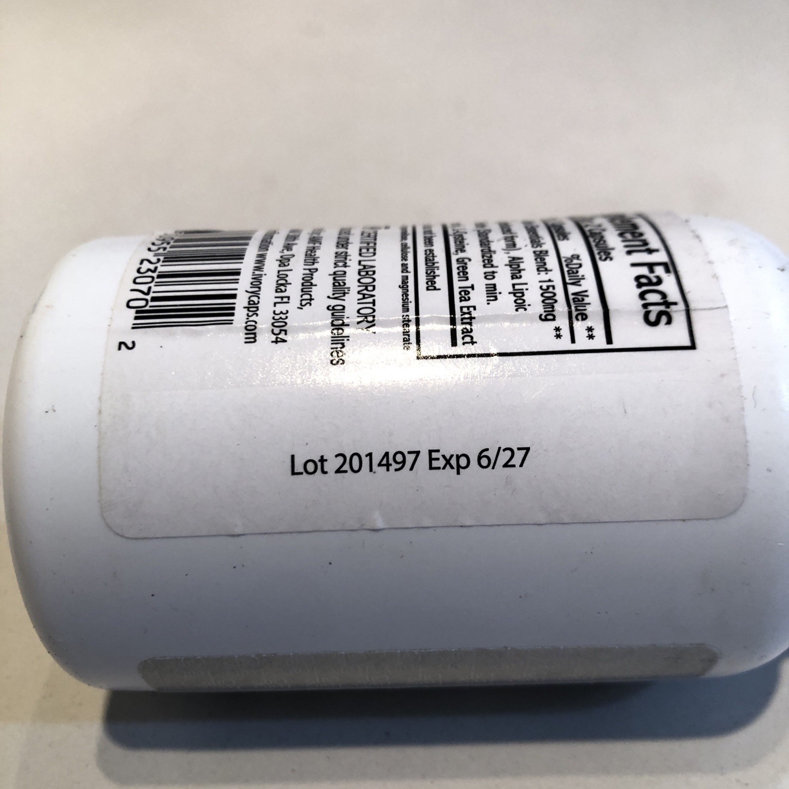 Ivory Caps Maximum Potency 1500 mg Glutathione 60 Capsules