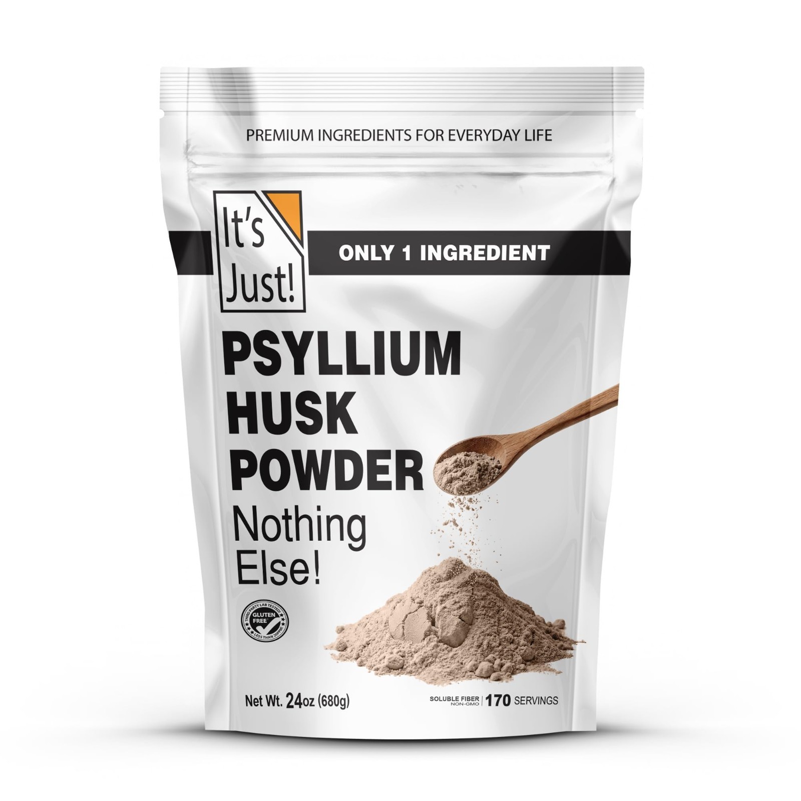 Psyllium Husk Powder – Dietary Fiber for Digestive Health, Keto Baking, 24oz