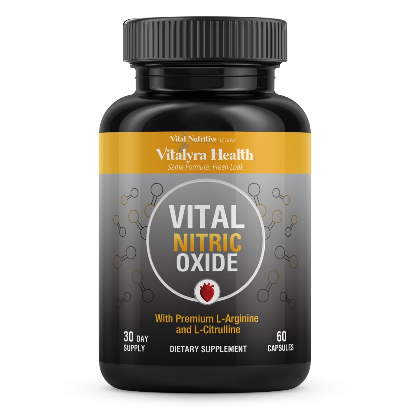 VITAL NUTRITIVE Nitric Oxide Supplement for Men LArginine LCitrulline