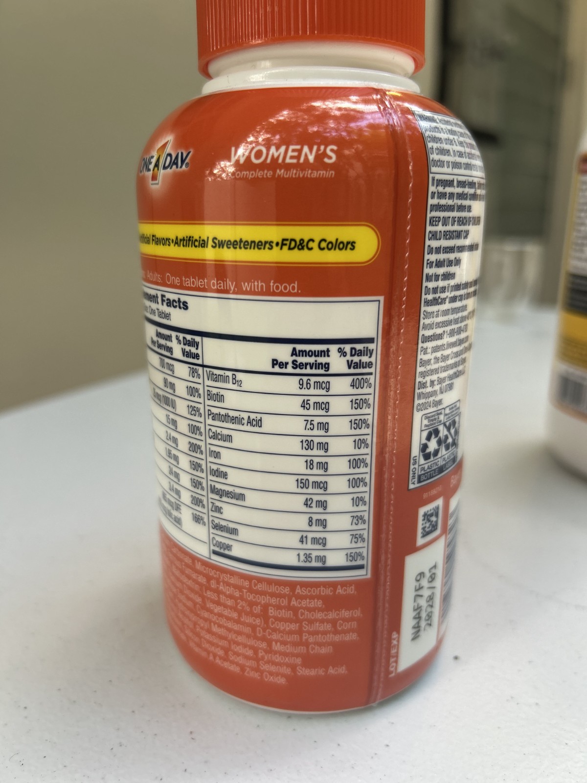 Lot of 15 One A Day Women’s Complete Multivitamin 300 Tablets EXP 01/2028