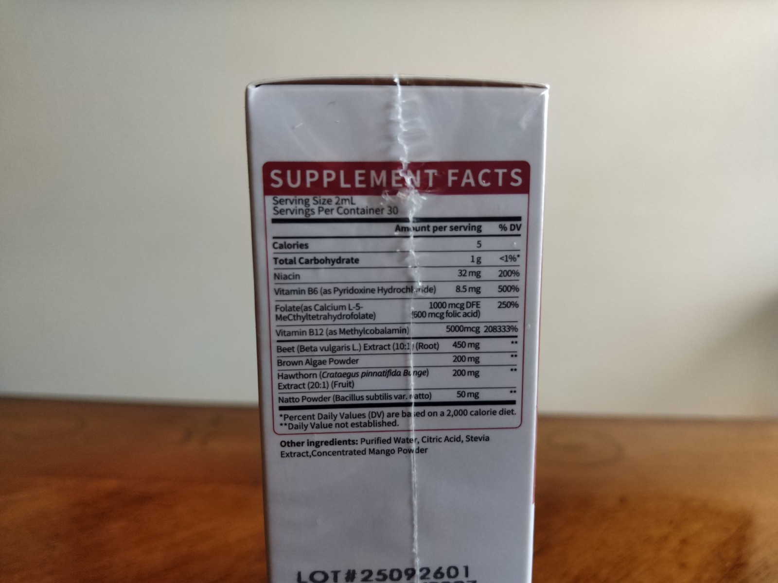 Mulittea Methylated B Complex Liquid Drops 5000 mcg B12 + 1000 mcg Folate 30days