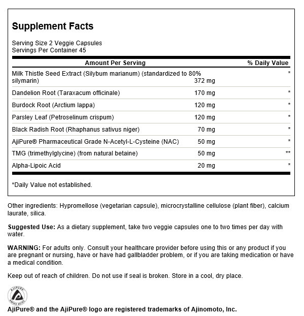 Swanson Liver Essentials 90 Veggie Capsules