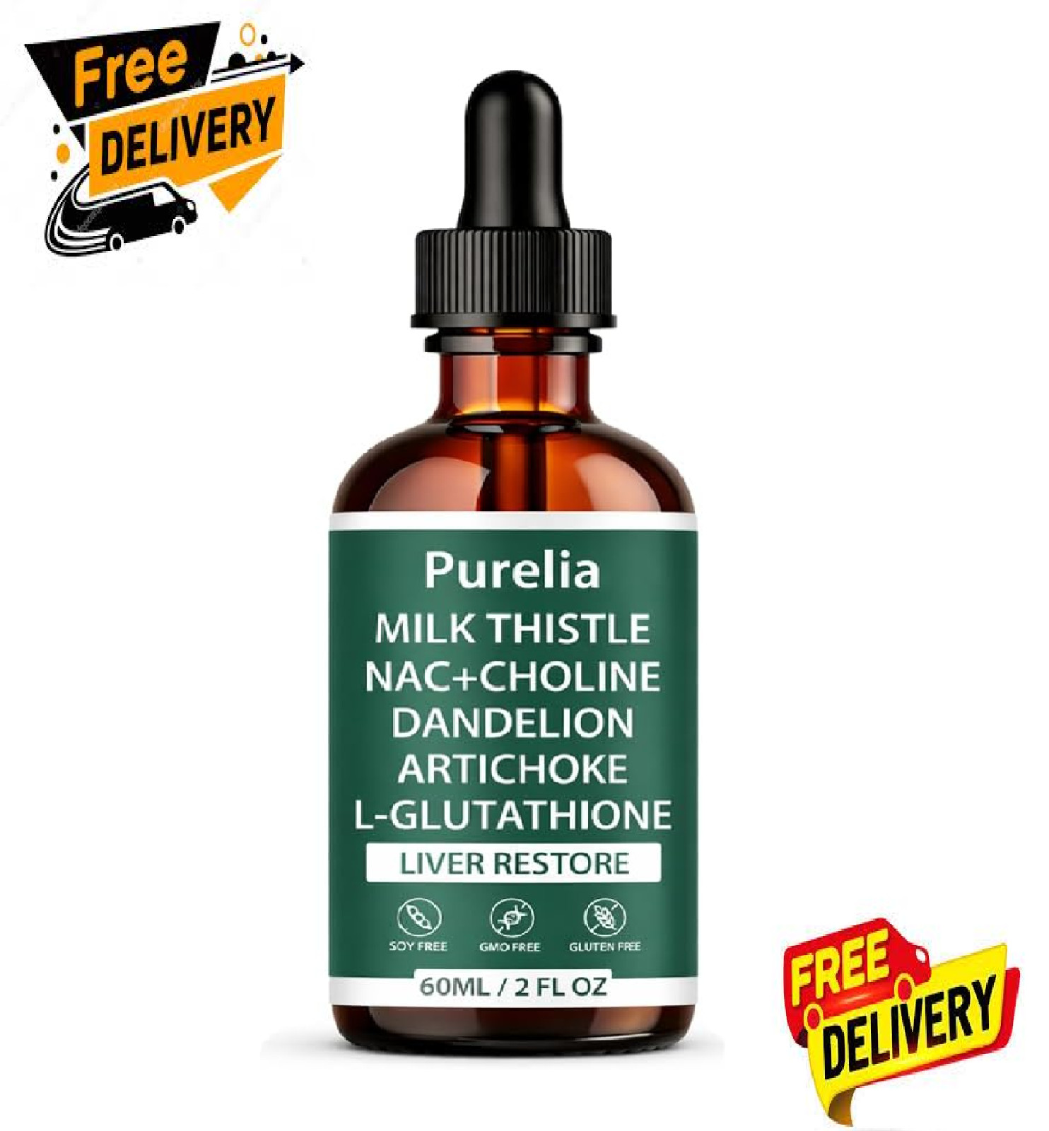 Purelia Liver Restore – Complete Support Supplement 2 Fl Oz (Pack of 1)