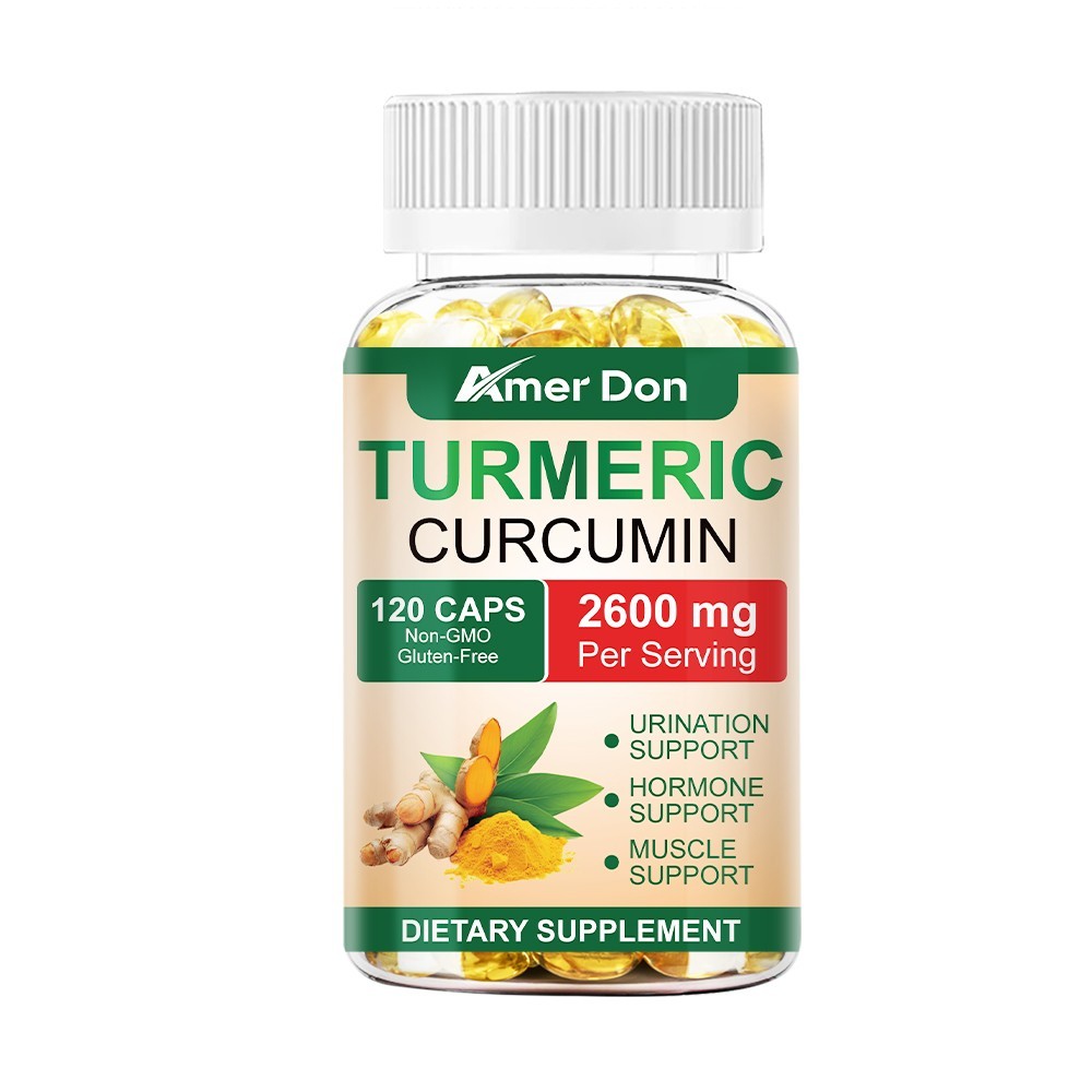 Turmeric Curcumin 2600mg w/ BioPerine Black Pepper Triple Strength Capsules