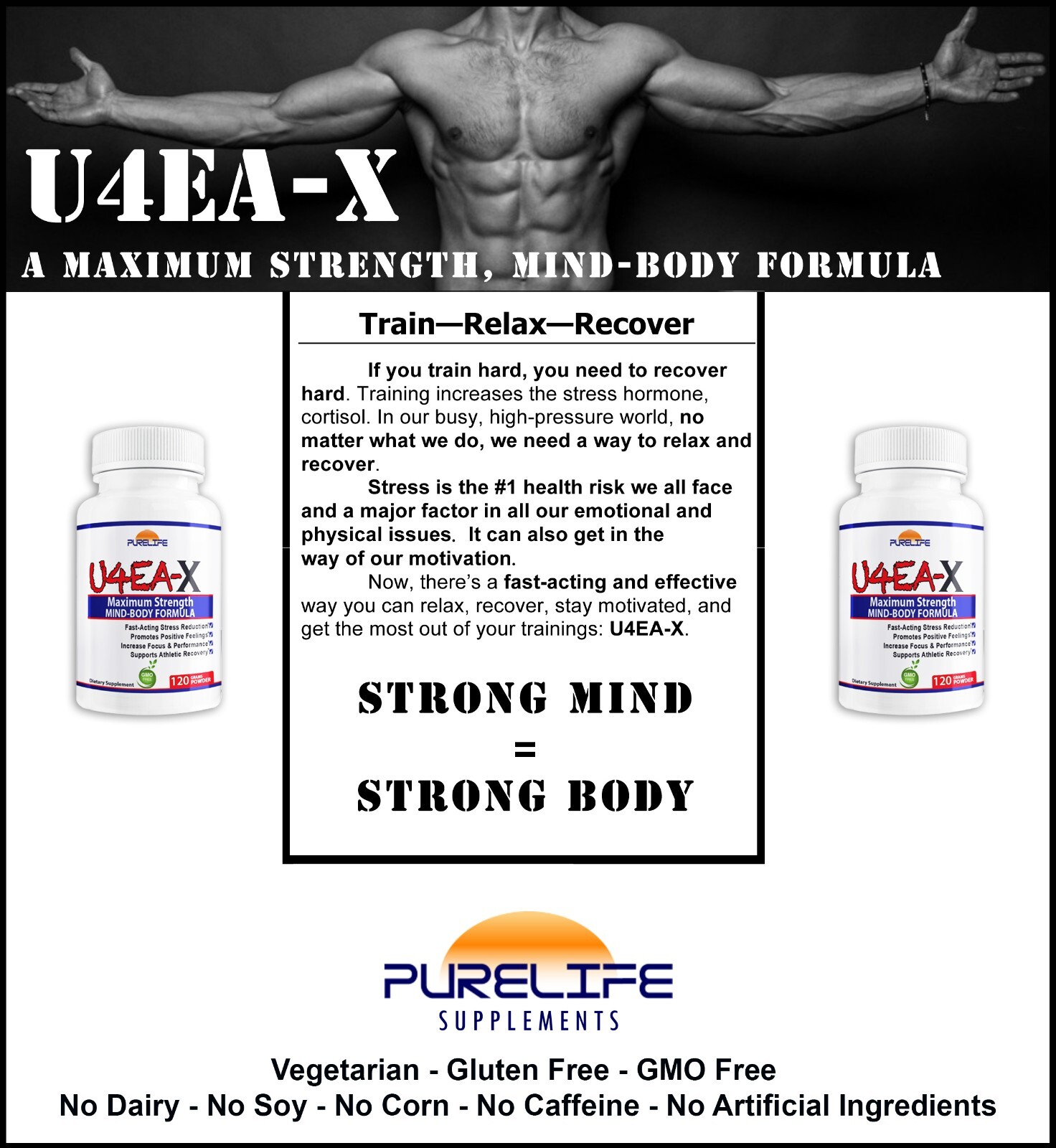 Purelife U4EA-X – Stress Relief and Performance Recovery Powder (120g)