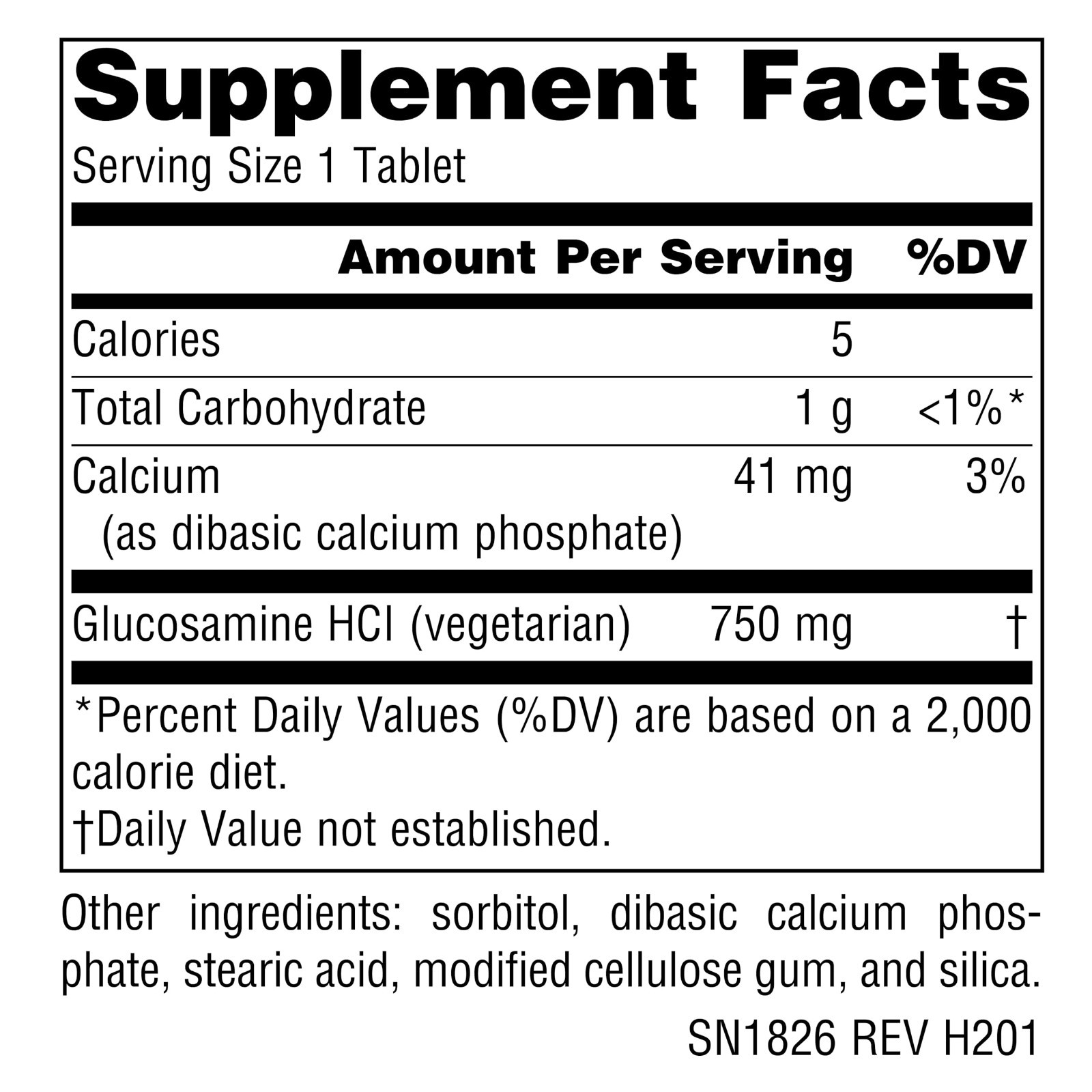 Vegetarian Glucosamine 750mg Tablets – Supports Healthy Joints, 240 Count