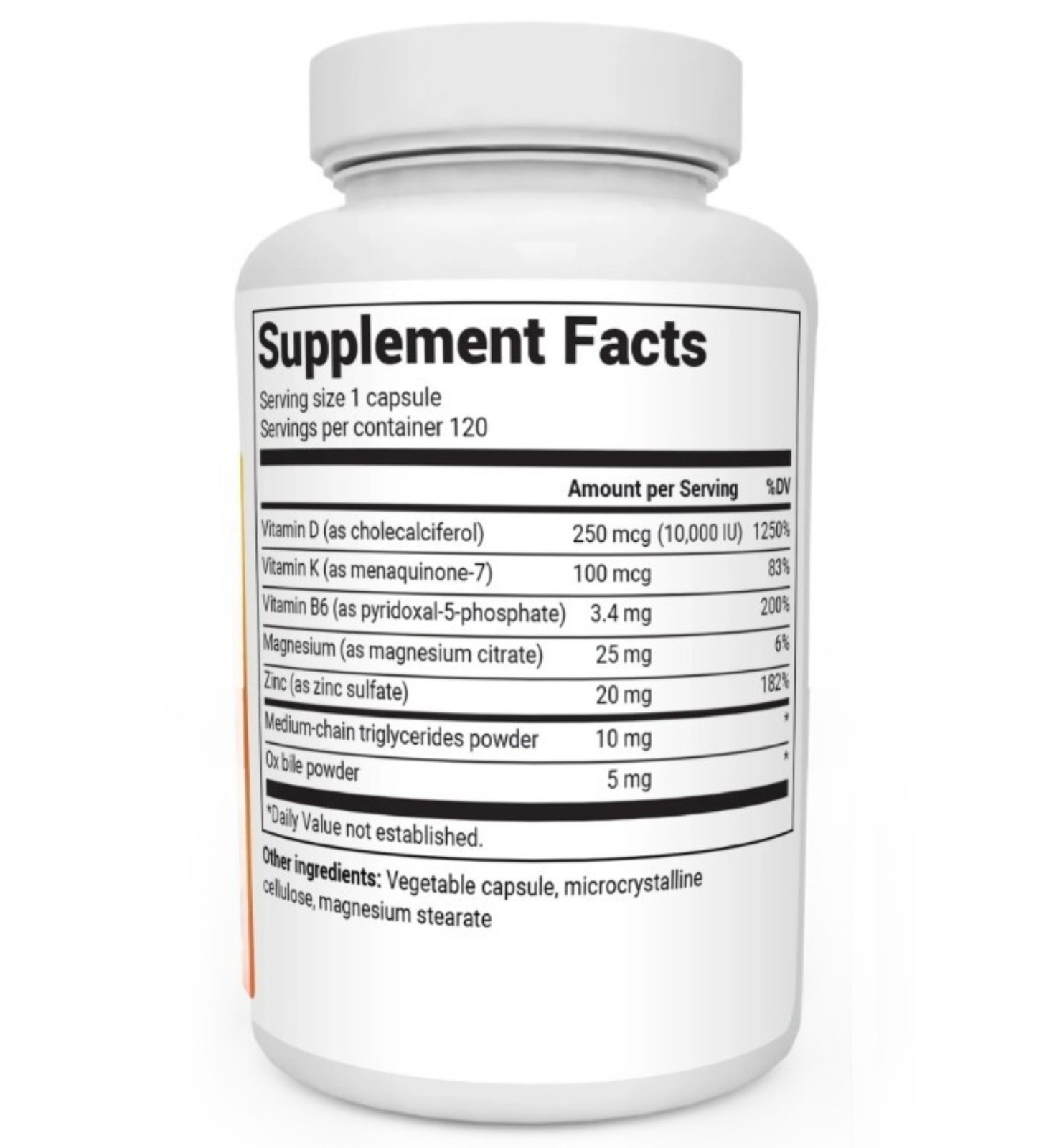 Dr. Berg’s D3 & K2 Vitamin, 3 PACK, 10,000 IU, 100 mcg per serving, 120 Capsules