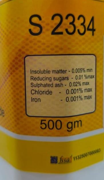Sucrose Food Grade Mineral Supplement for Food Preservation 500 GM