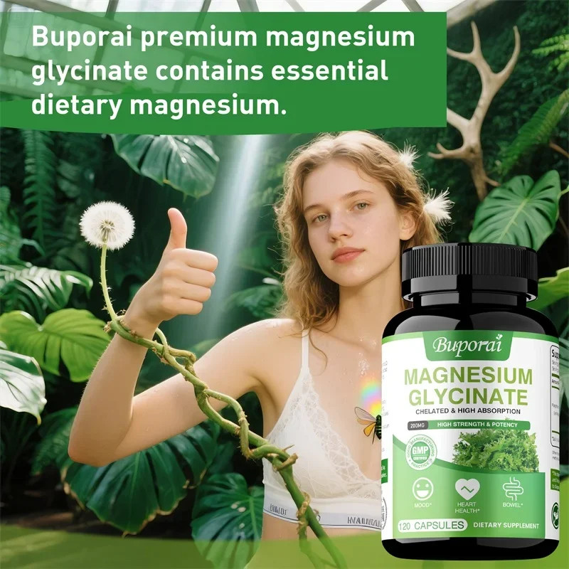 Magnesium Glycinate 120pcs – Stress Relief, Sleep, Muscle and Metabolism Support