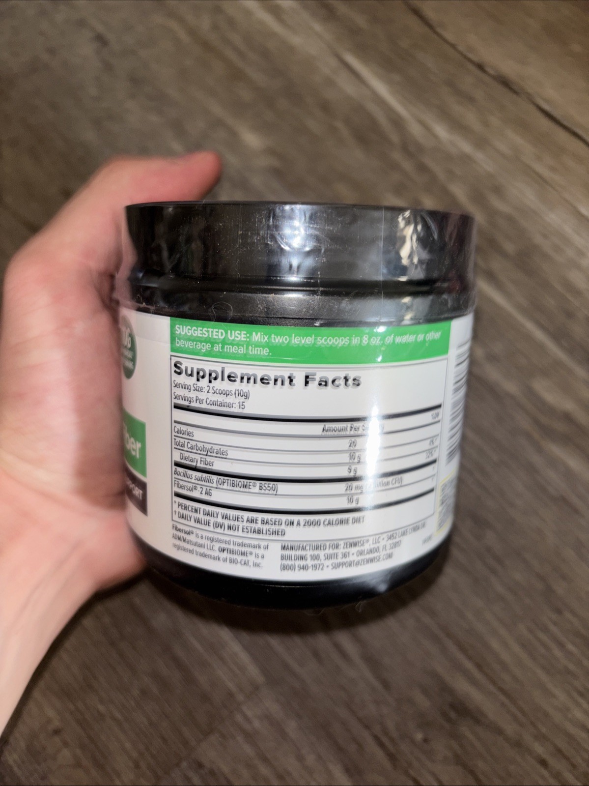 Zenwise Daily Prebiotic Fiber Probiotics Gut Support 5.29oz – New Factory Sealed