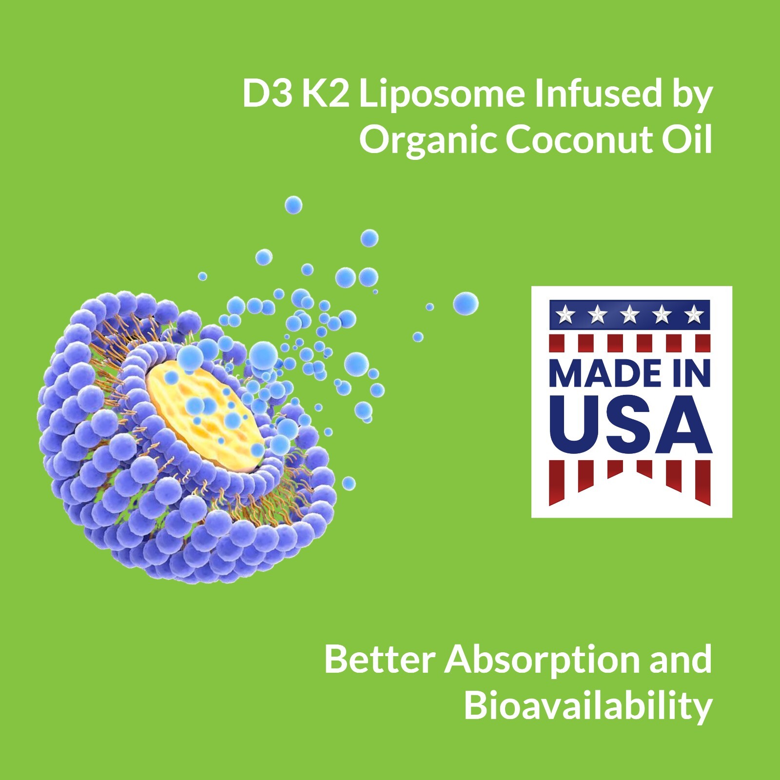 Liposomal Vitamin D3 50000 IU K 1000 mcg softgel 120 ct