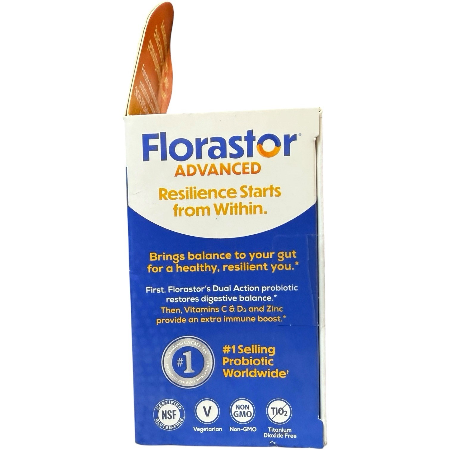 (2) Florastor ADVANCED IMMUNITY Probiotic & Immune supplement 30Ct Exp-07/2027