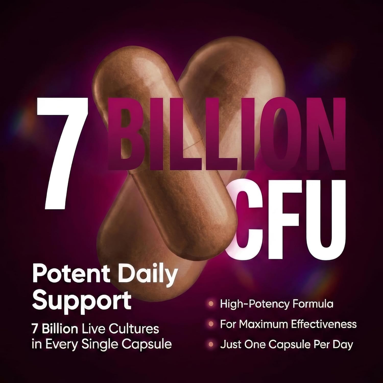 VAGINAL PROBIOTIC FOR WOMEN – 7 BILLION CFU BLEND, DAILY WOMENS PROBIOTIC