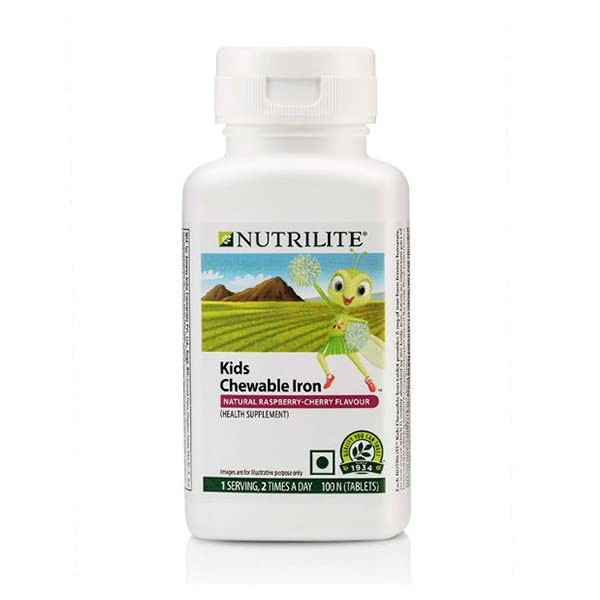 NUTRILITE® Kids Chewable Iron, Daily Iron Support for Growing Children | 100 TAB