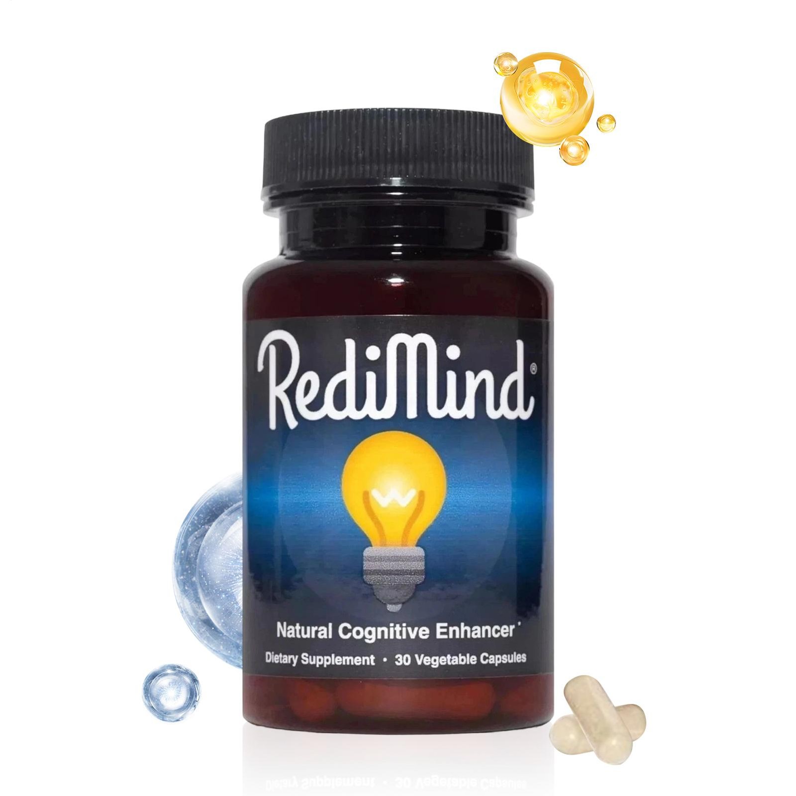 (2 Packs) RediMind Cognitive Enhancer 30 Caps Natural Focus Memory Brain Health