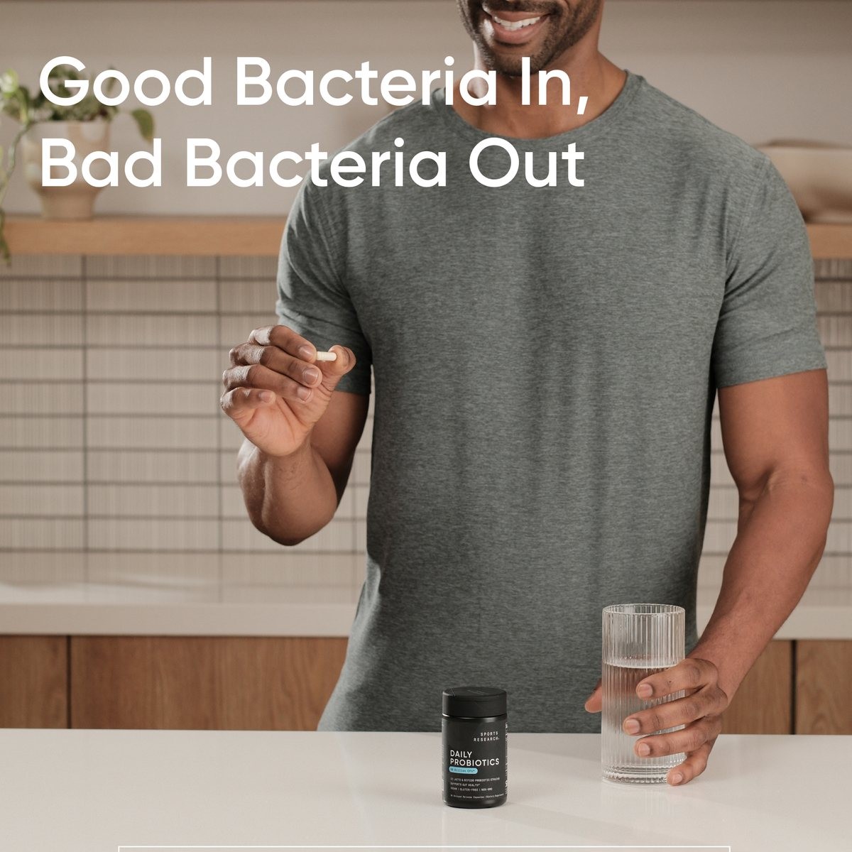 Daily Probiotics w/ Prebiotics 60 Billion CFU Vegan Gut & Digestive Health 30ct