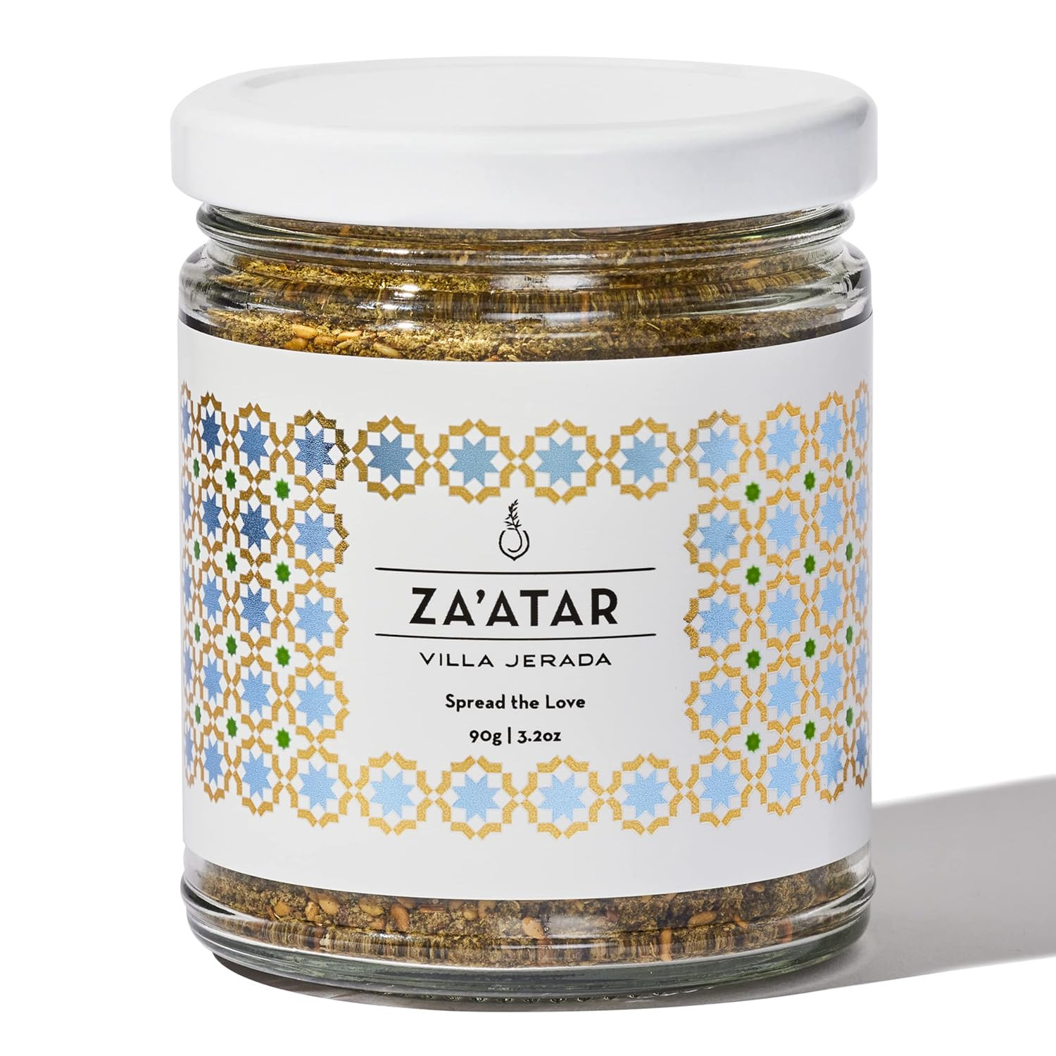 Villa Jerada Za’Atar with Hyssop – 3.2Oz/90G Glass Jar | Premium Middle Eastern