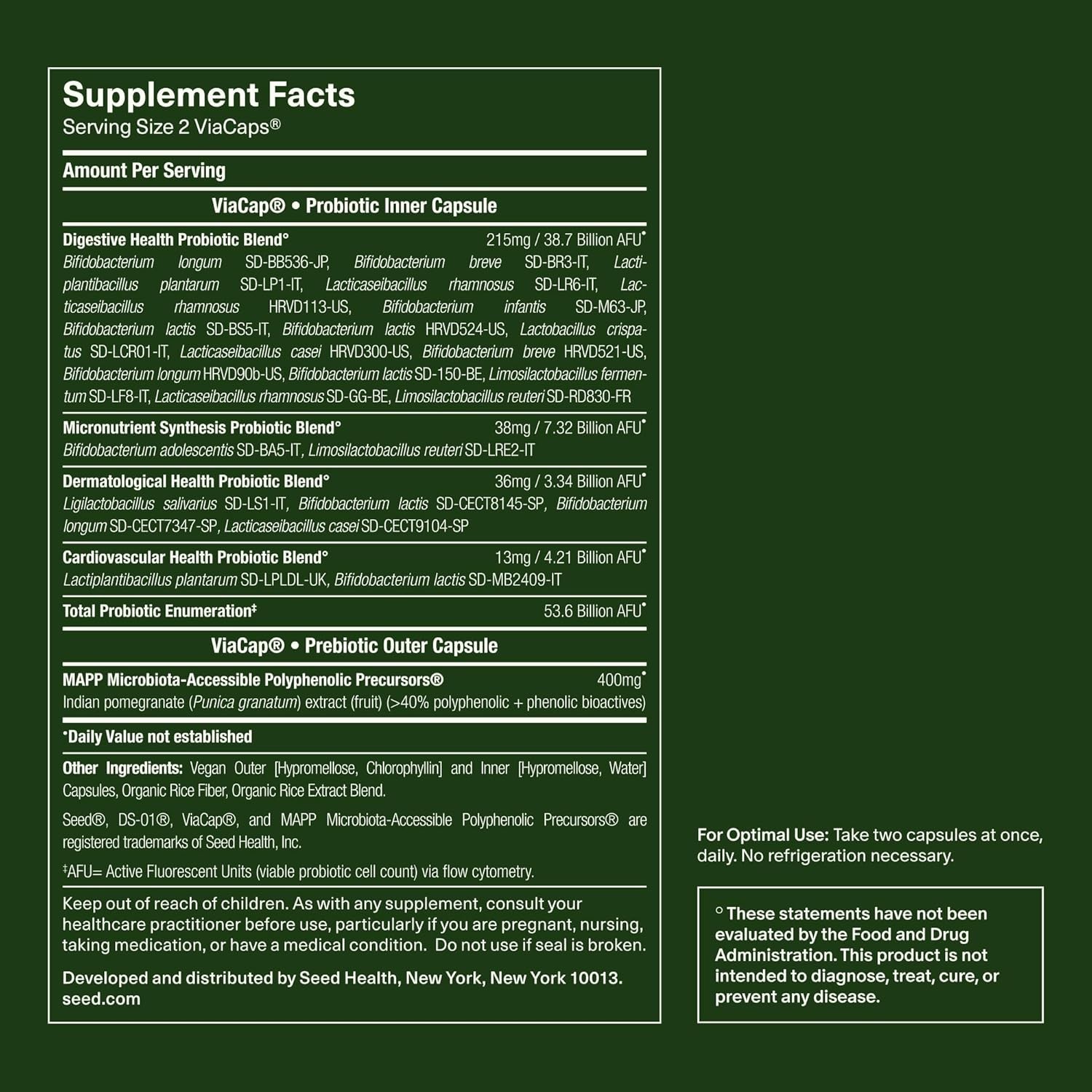 Daily Synbiotic – Prebiotic and Probiotic for Women & Men – Digestive Health,…