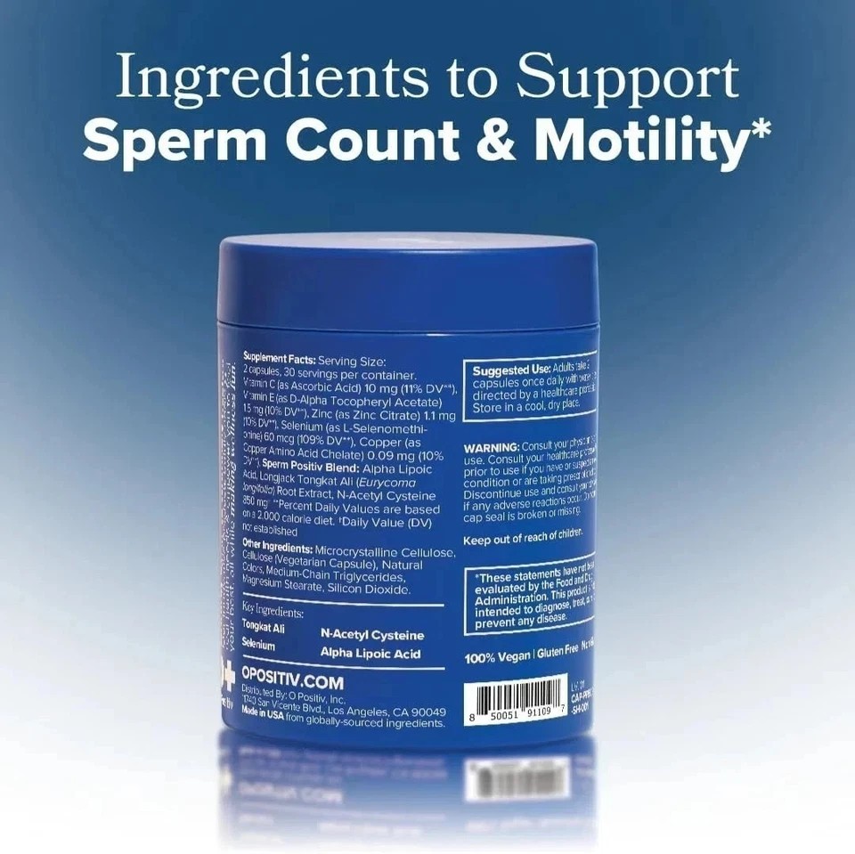 3PACK Preggo Sperm Health Capsules for Men Sperm Count & Motility,180 Vegan Caps