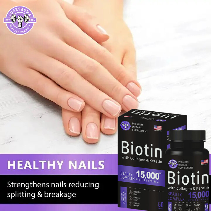 Unlock Radiant Hair and Glowing Skin with Biotin Capsules – 15,000 MCG