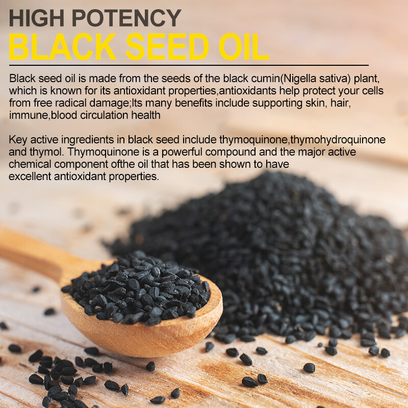 1000mg Black Seed Oil Pills,Premium Cold Pressed,Non-GMO,Vegan,Premium BlackSeed