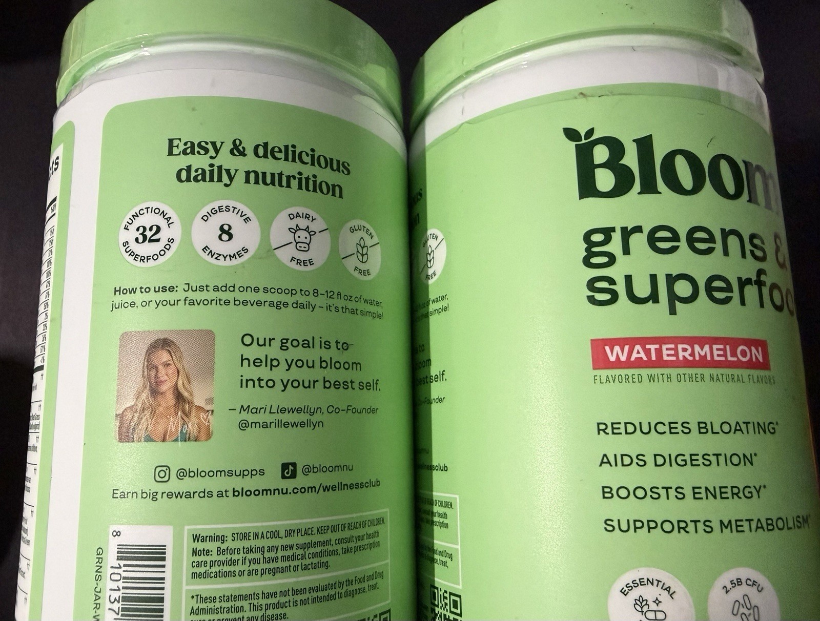 Bloom Nutrition Greens & Superfoods Powder Watermelon 2️⃣ PACKS! Exp O8/27