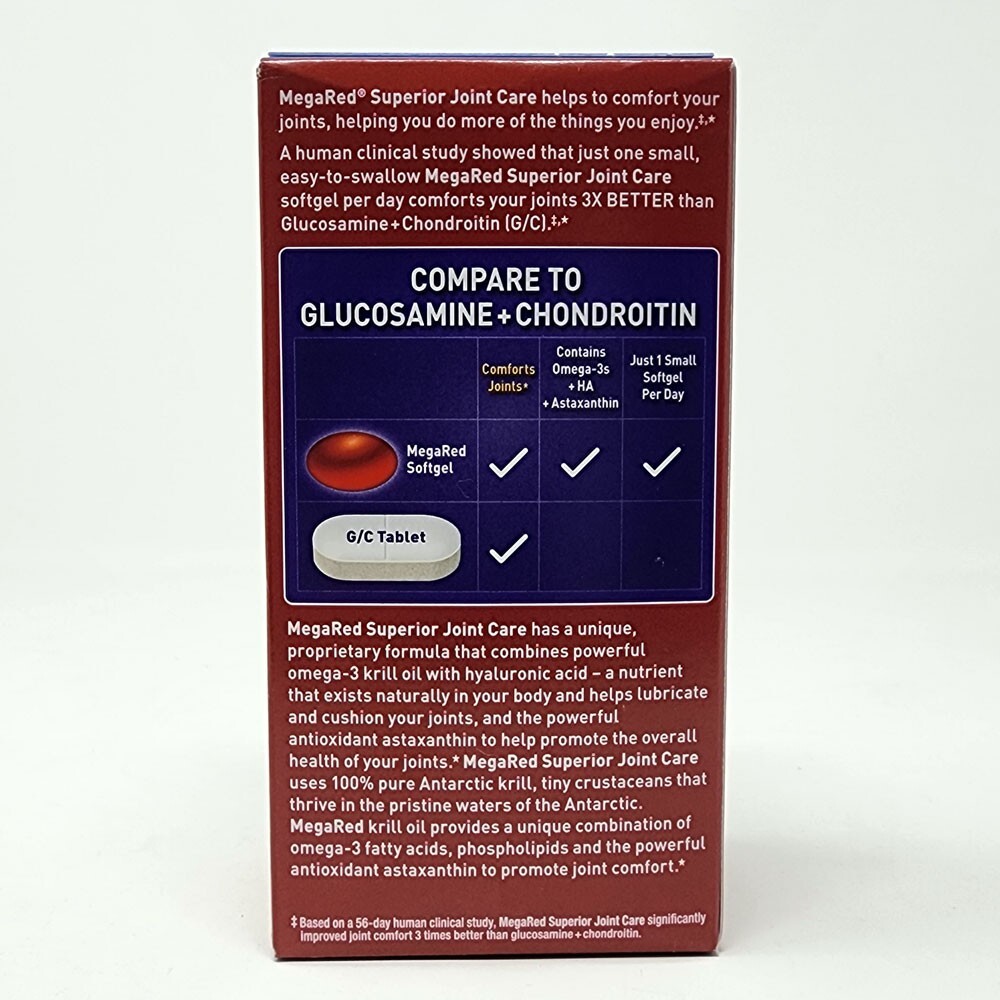 Schiff MegaRed Superior Joint Care, 60 Softgels Exp: 01/26