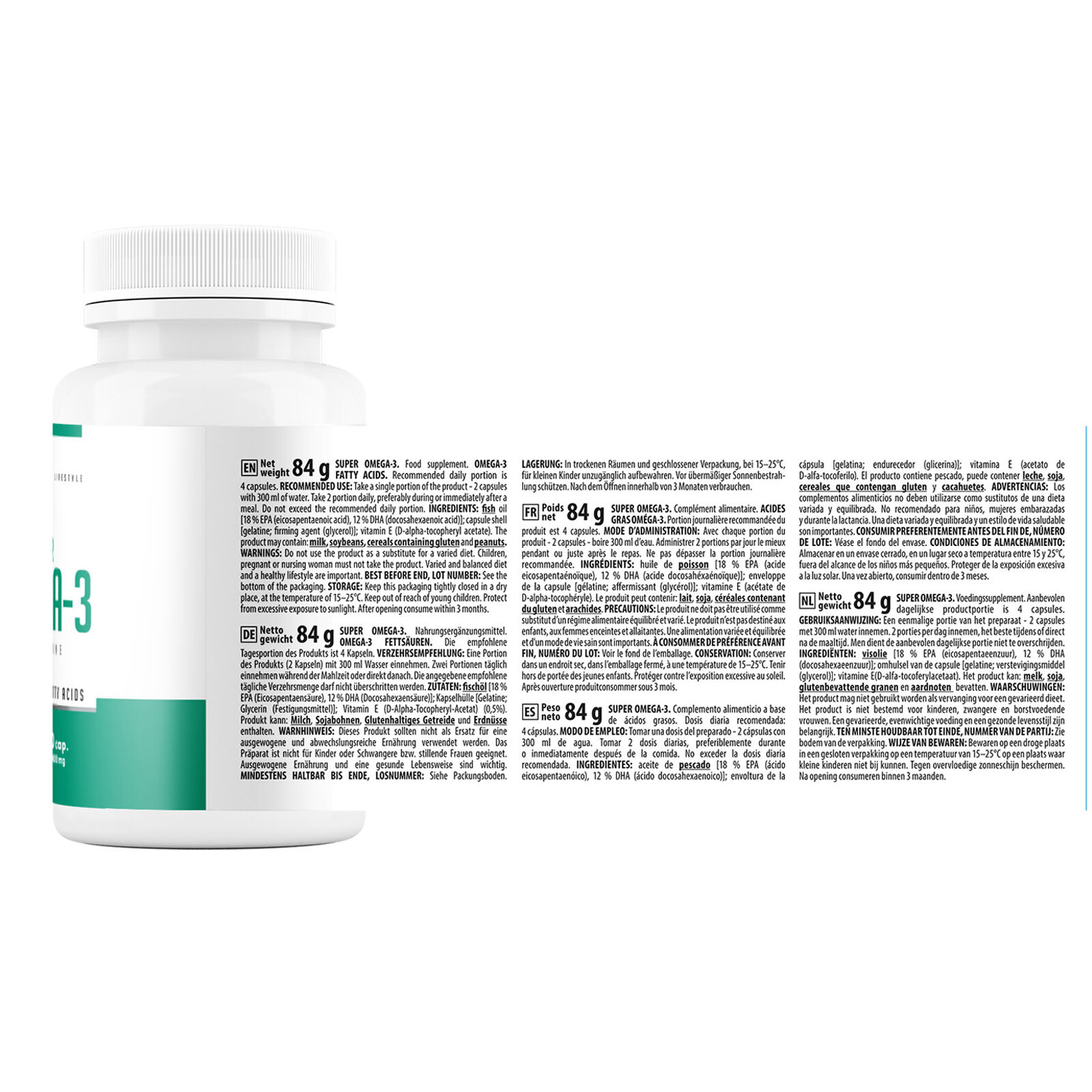 SUPER OMEGA-3 – 60-240 Softgels – Fish Oil – EPA DHA – Heart, Brain & Eye Health