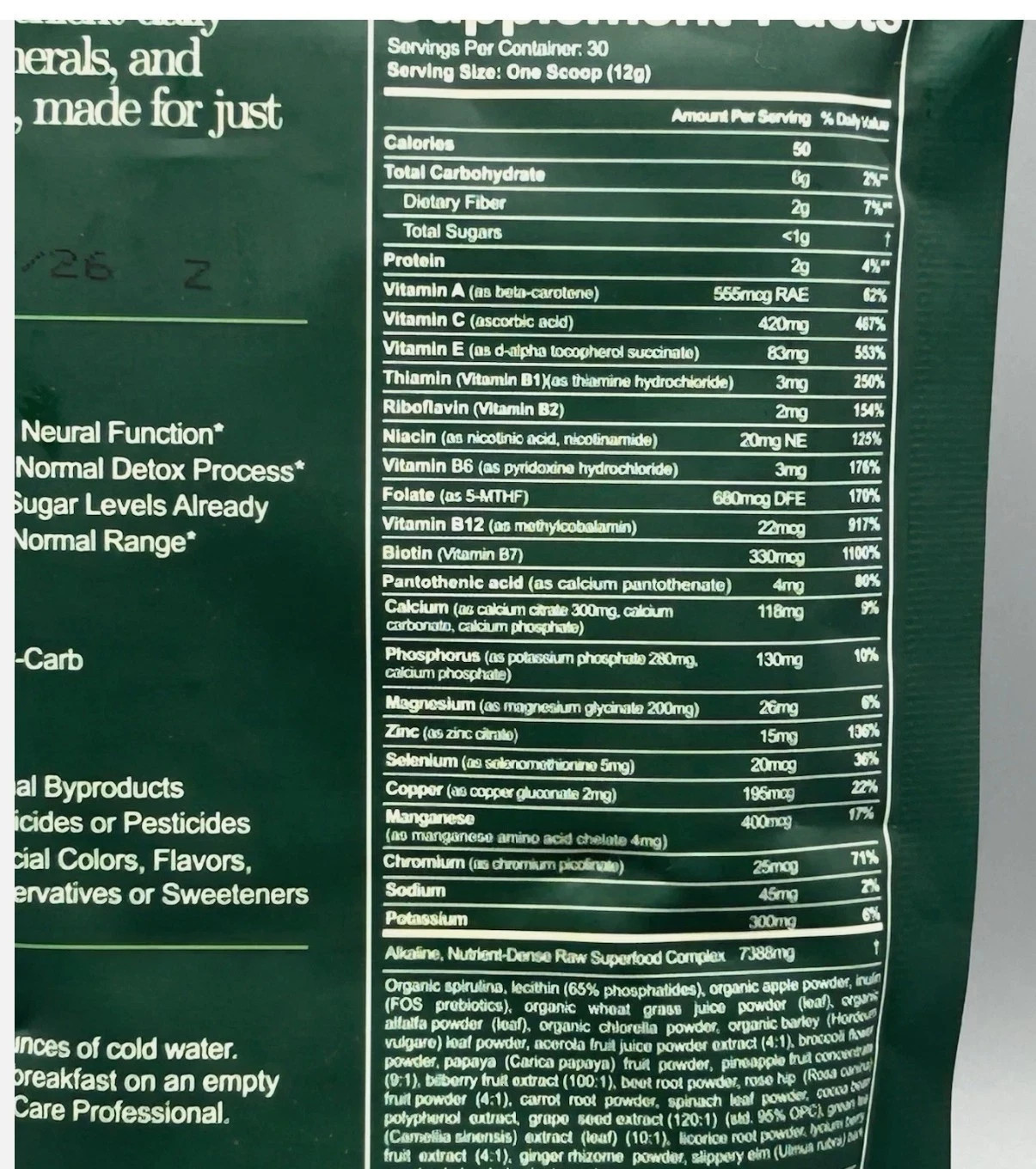 AG1 Greens Powder Refill – 75 Vitamins, Multivitamin & Probiotic Gut Health 2/27