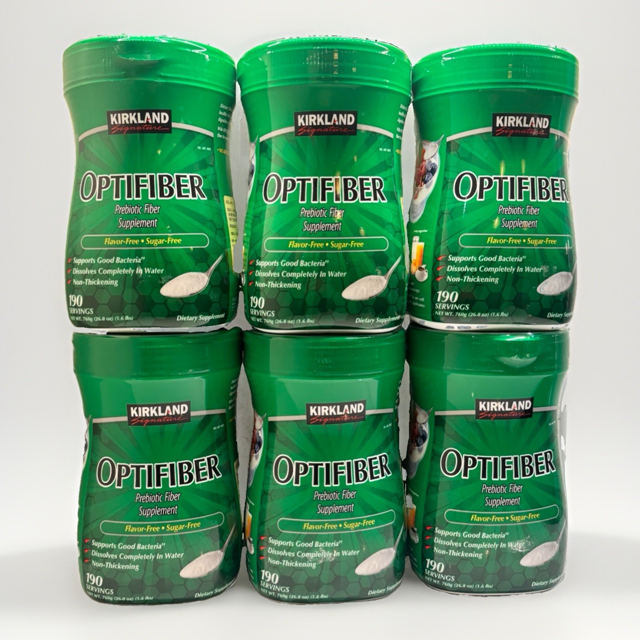 Kirkland Signature OPTIFIBER, 26.8 oz, 190 Servings, 6 Pack, SEE PHOTOS