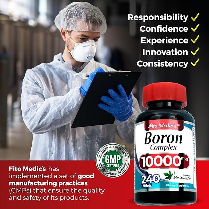 Lab | Boron |10 Mg | 240 Servings | Boron Supplement for Men | Boron | USA Stock