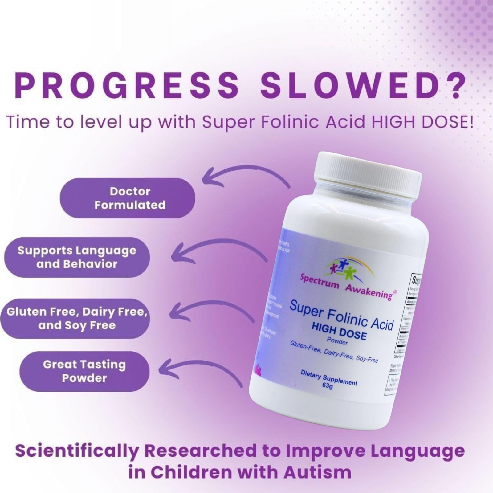 Spectrum Awakening Super Folinic Acid High Dose Powder