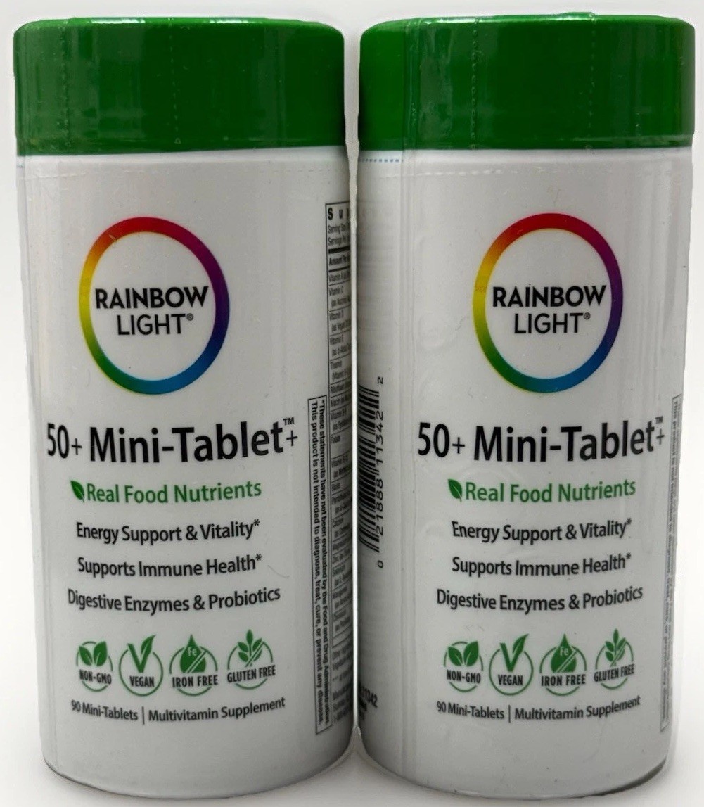 rainbow light 50+ mini tablet+ 180 mini tablets exp 2027