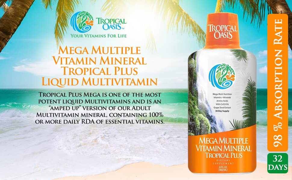 Liquid Multivitamin and Mineral Supplement 85 Vitamins 32oz 32 Servings 33460