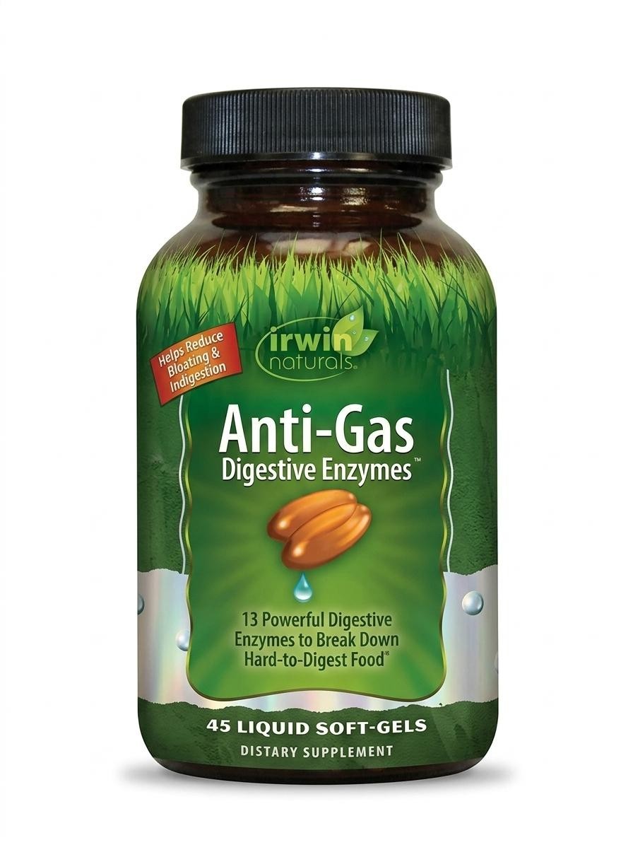 Anti-Gas Digestive Enzymes 45 Softgels new Box