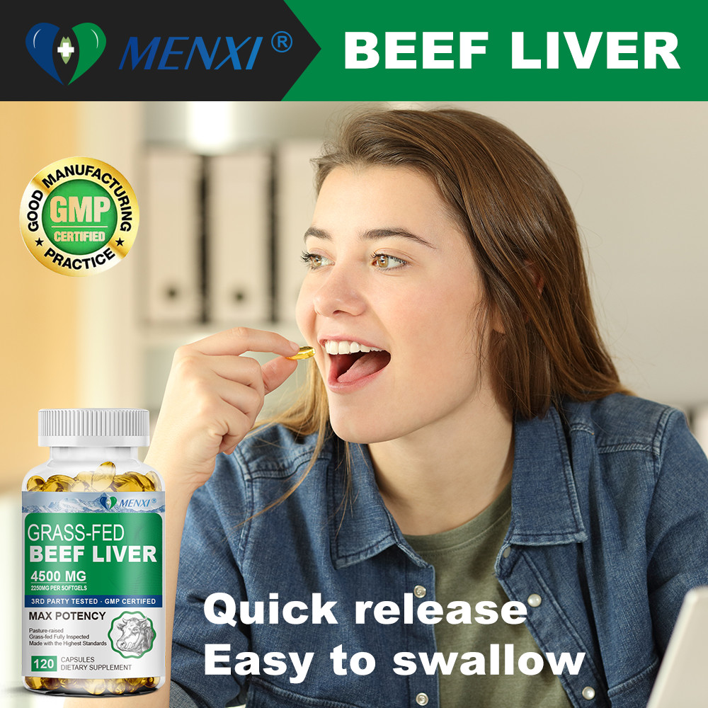 4500mg Grass Fed Beef Liver Capsules 100% Undefatted Premium Pasture-Raised