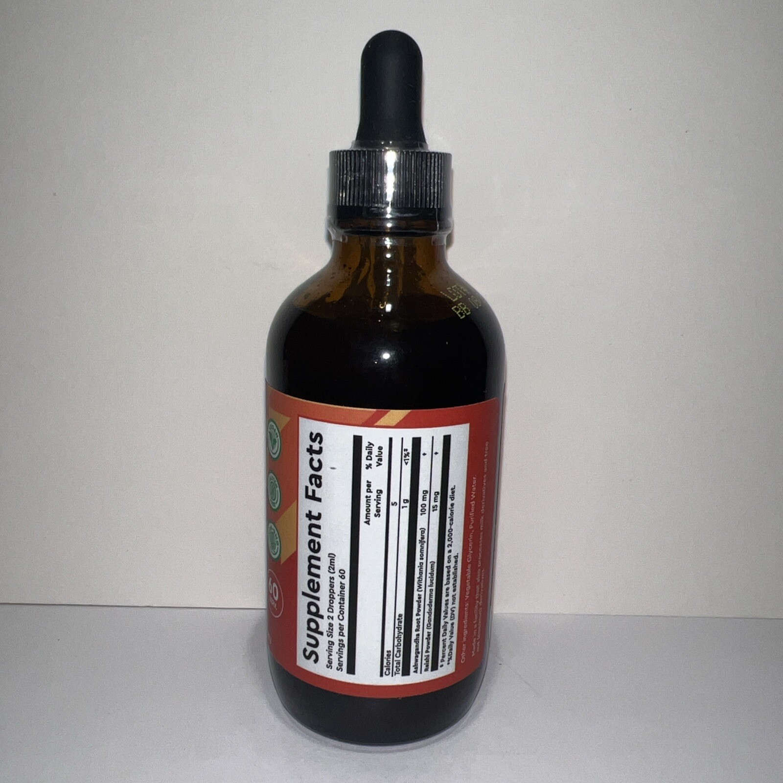 360NUTRITION: ASHWAGANDHA & REISHI Drops (Mood, Balance, Focus) 4oz