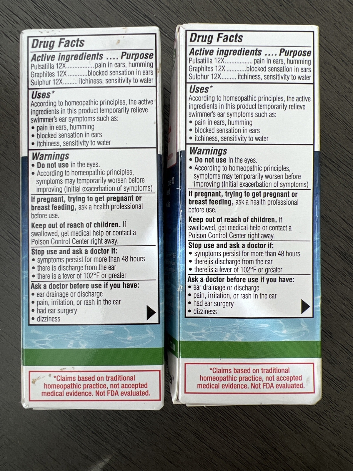 2~SIMILASAN SWIMMER’S EAR RELIEF EAR DROPS ~0.33 EA. BOX – EXP. 10/2026 💦