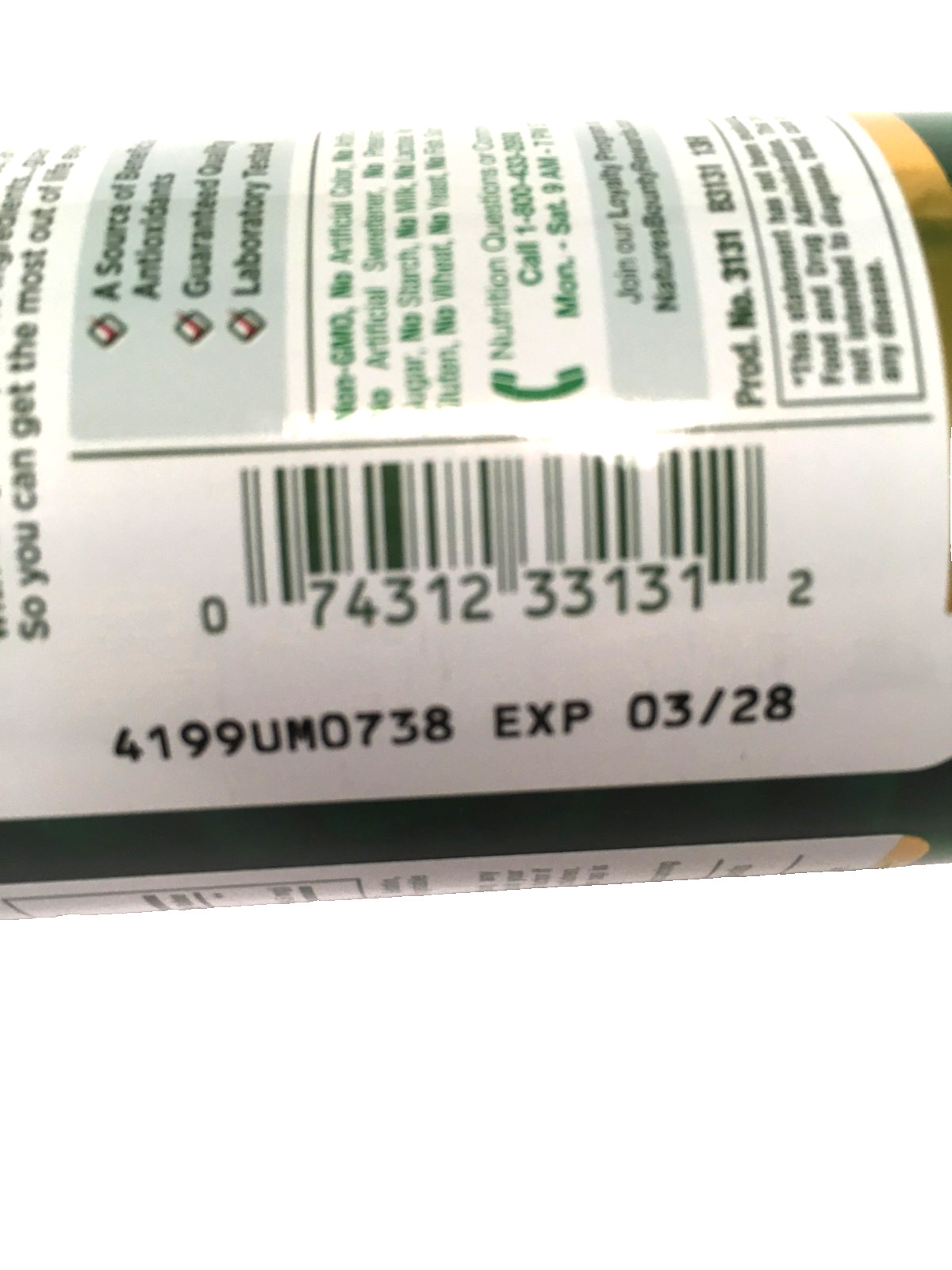 Nature’s Bounty Green Tea Extract 315 mg Capsules 100 Count Exp 03/2028, 3 Pack