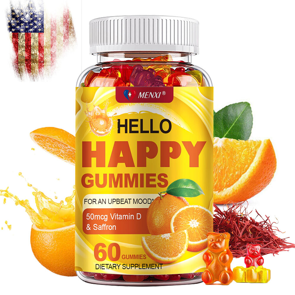 MENXI Stress Relief Gummies – Cortisol Balance & Sleep Support Formula 60PCS