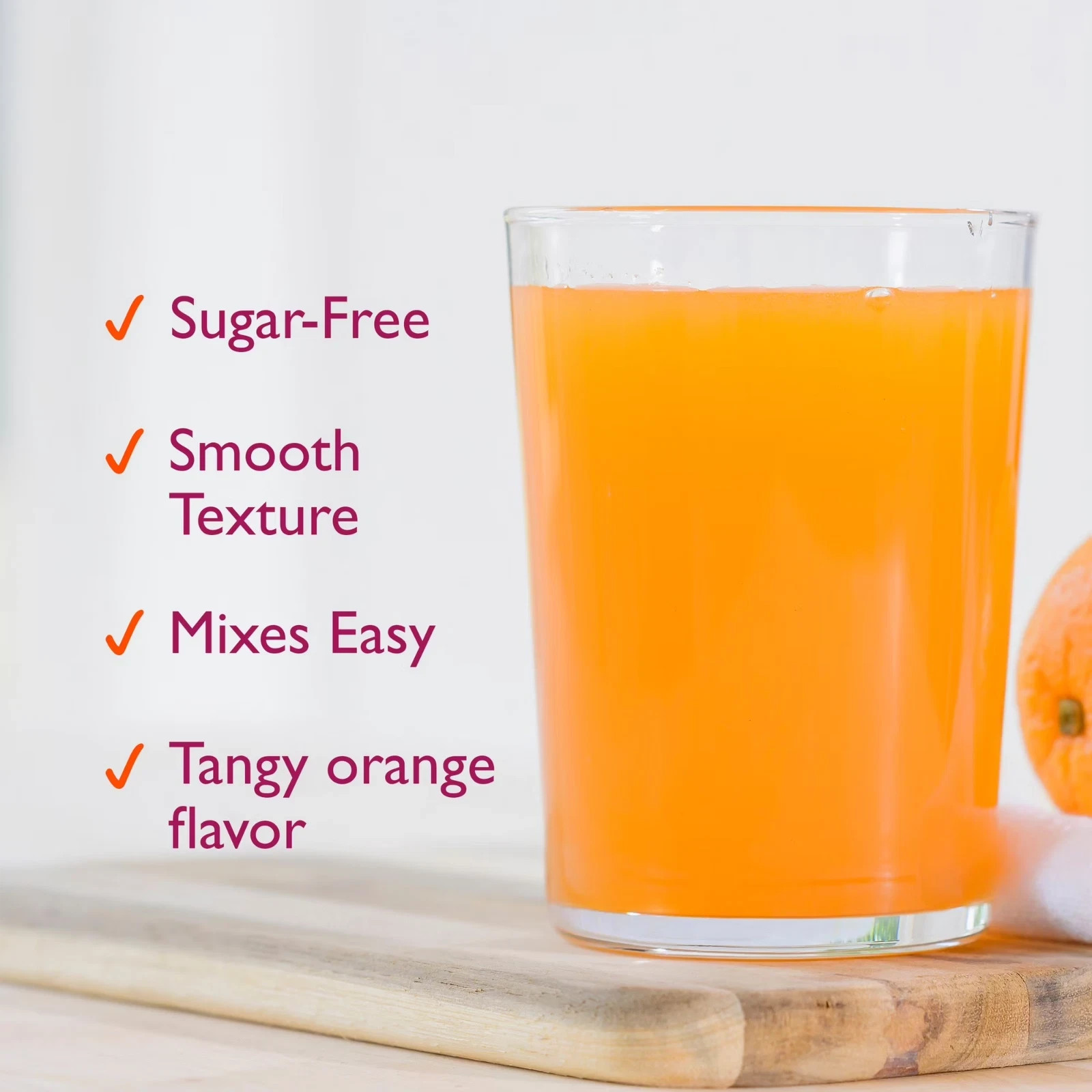Metamucil 4-in-1 Fiber Sugar-Free Supplement (Orange) 6.1 OZ (2 Pack)