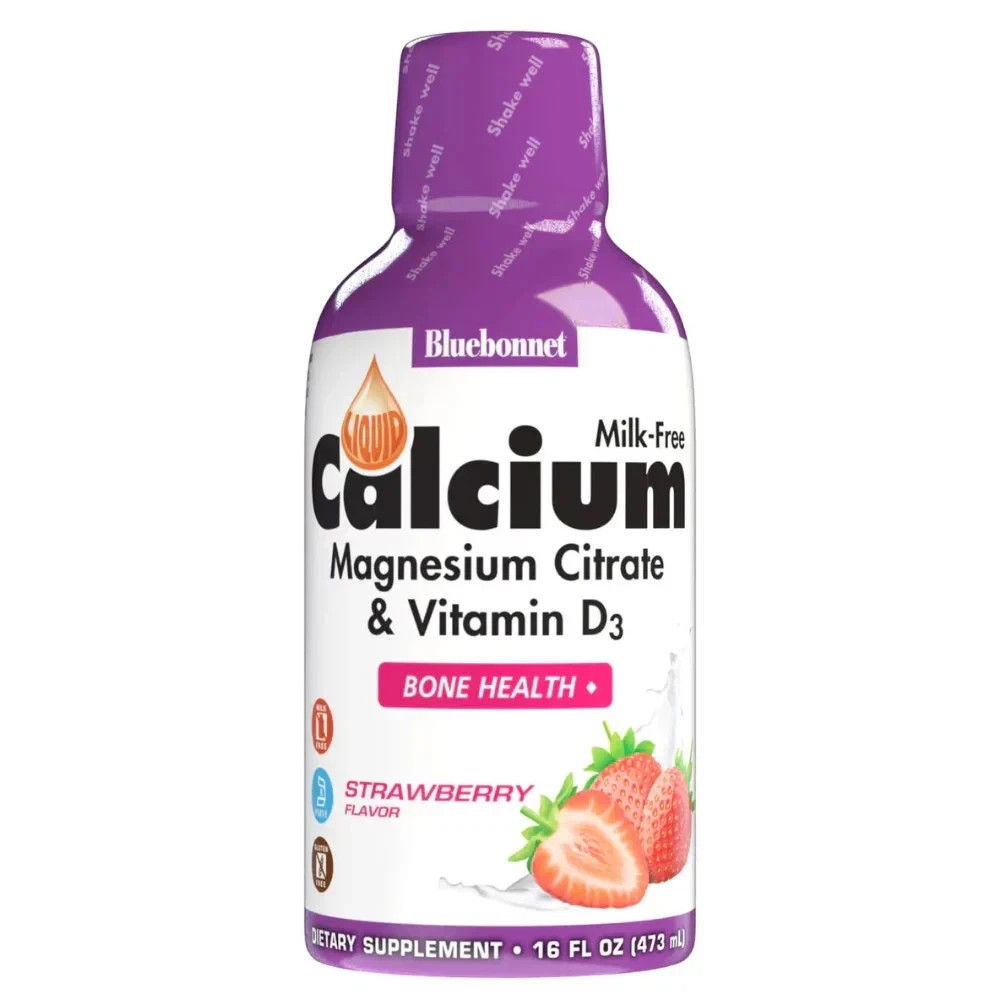 Liquid Calcium Magnesium Citrate & Vitamin D3 Strawberry 16 fl.oz
