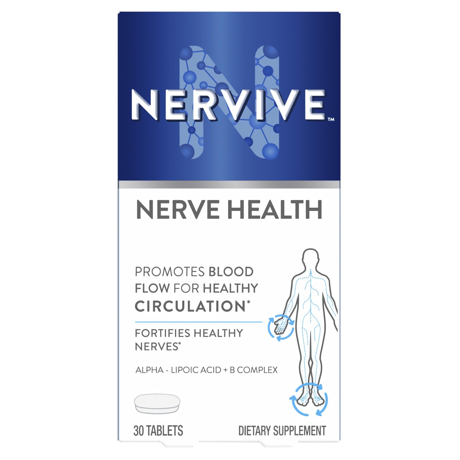 Nervive Nerve Health, Alpha Lipoic Acid, Fortify 30 Count (Pack of 1)
