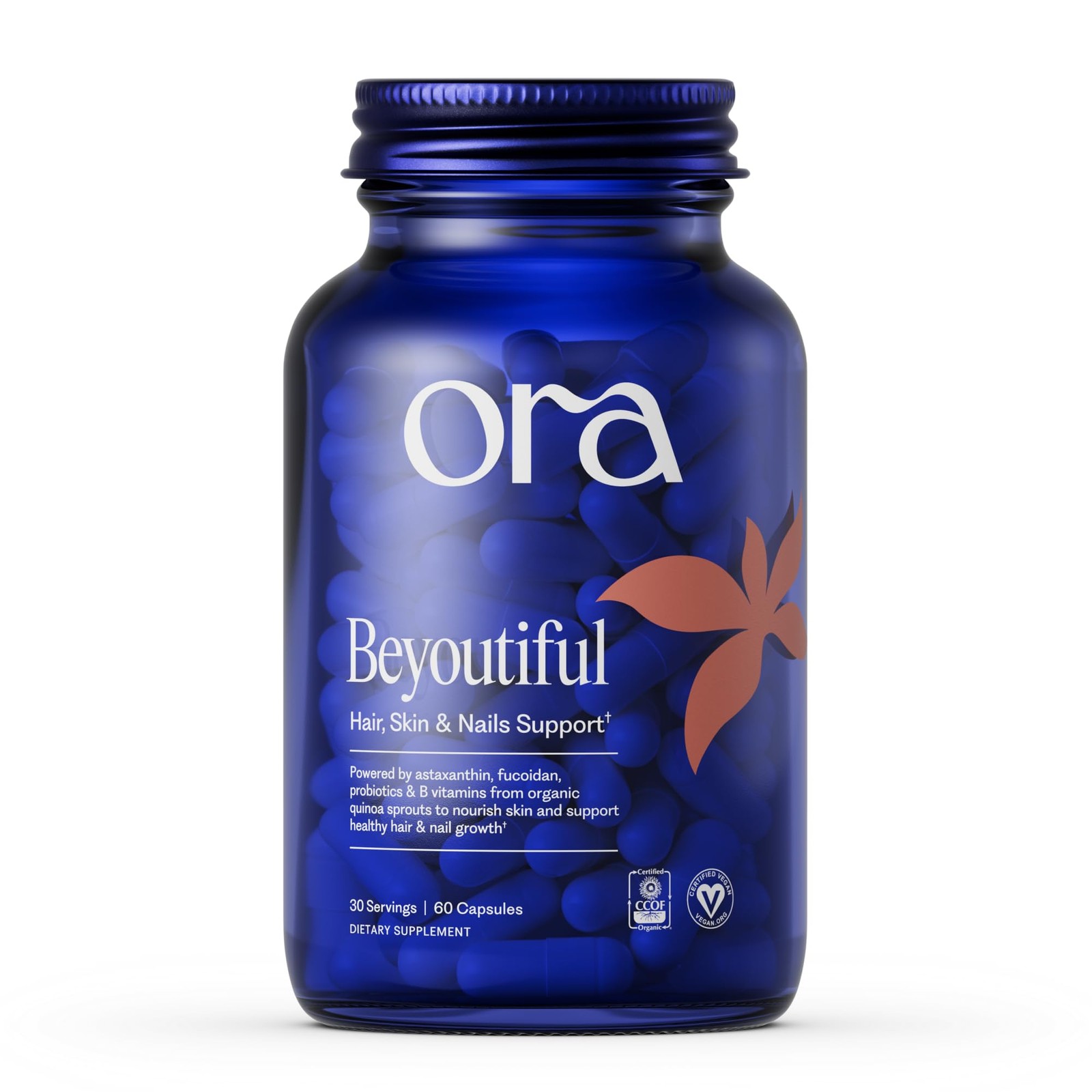 Ora Organic Hair, Skin, and Nails Support Beyoutiful Beauty Supplement with …