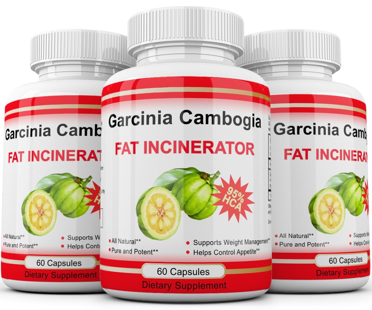 3 x BOTTLES 180 Capsules 3000mg GARCINIA CAMBOGIA HCA 95% Weight Loss Fat Burner
