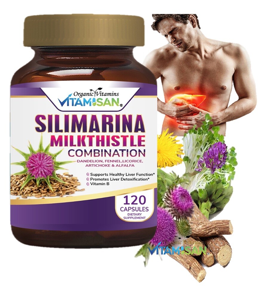 SILYMARIN MILK THISTLE LIVER silimarina cardo mariano liver cleanse support