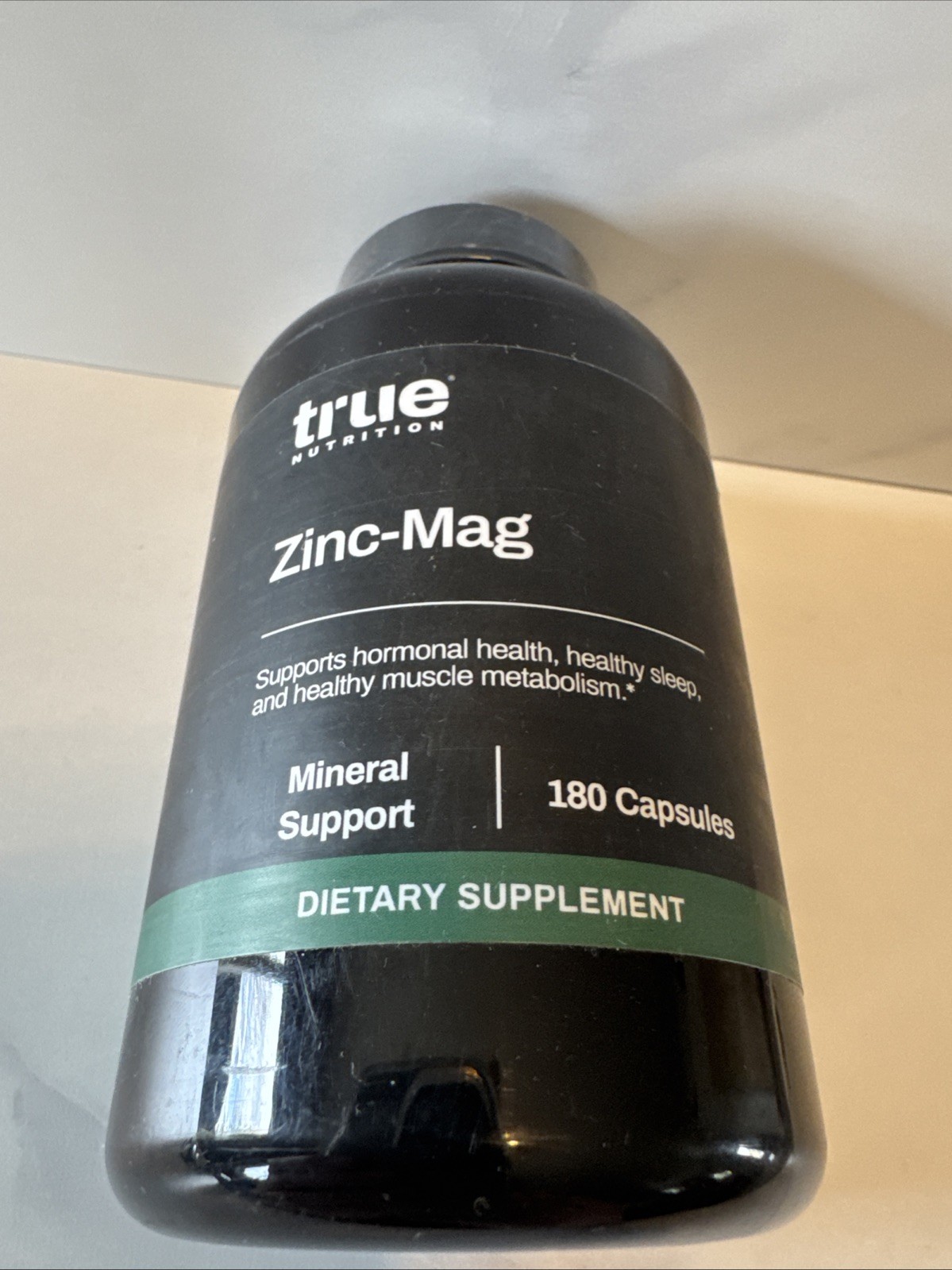 TRUE NUTRITION Zinc-Mag Dietary Supplement 180 Capsules Exp 01/2026 New & Sealed