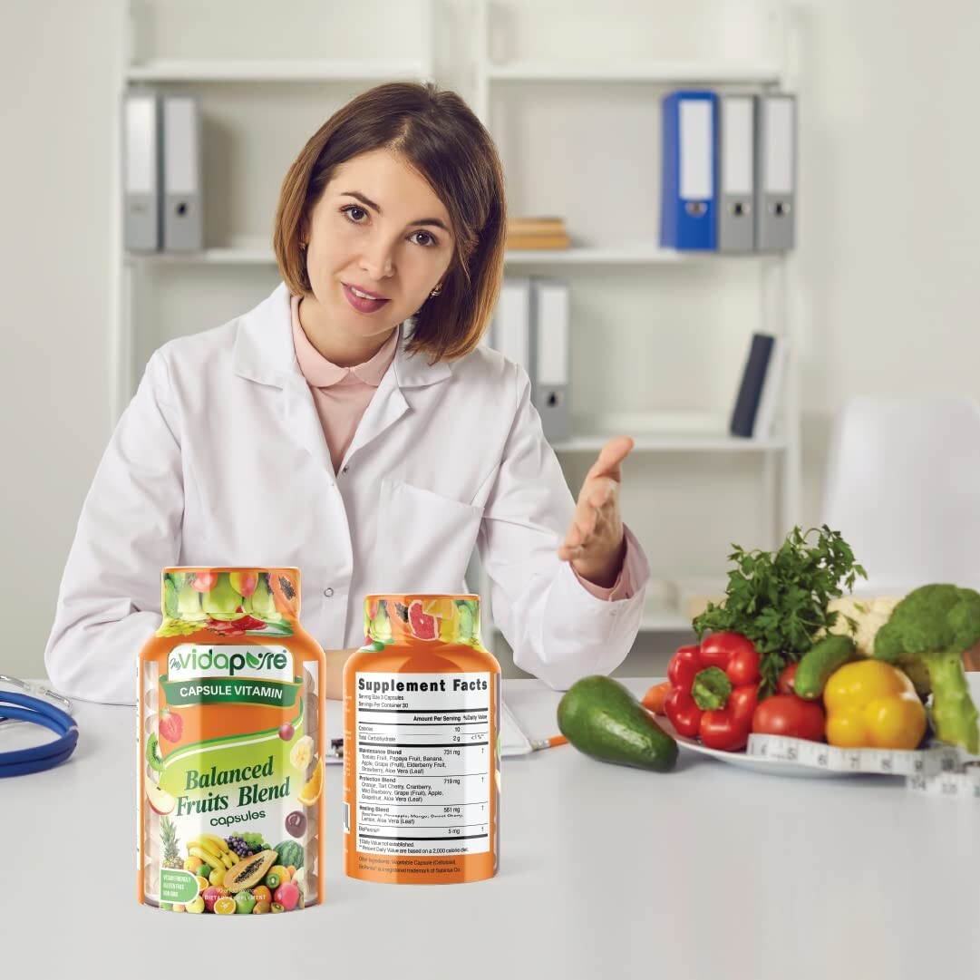 360 Caps Fruits & Veggies – 180 Fruit and 180 Veg (Compare to Balance of Nature)