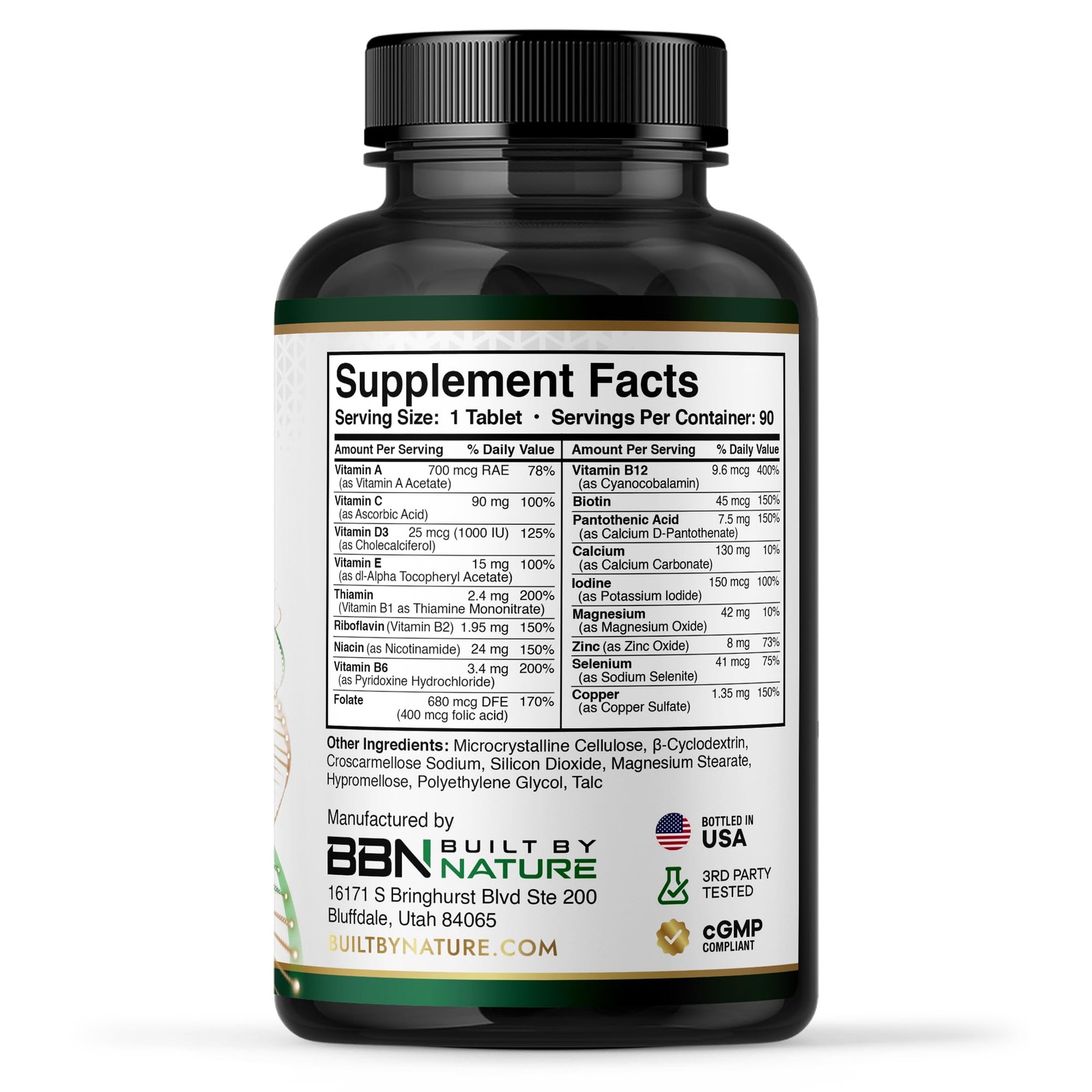 Built by Nature Multivitamin for Women – Daily Womens 90 Count (Pack of 1)
