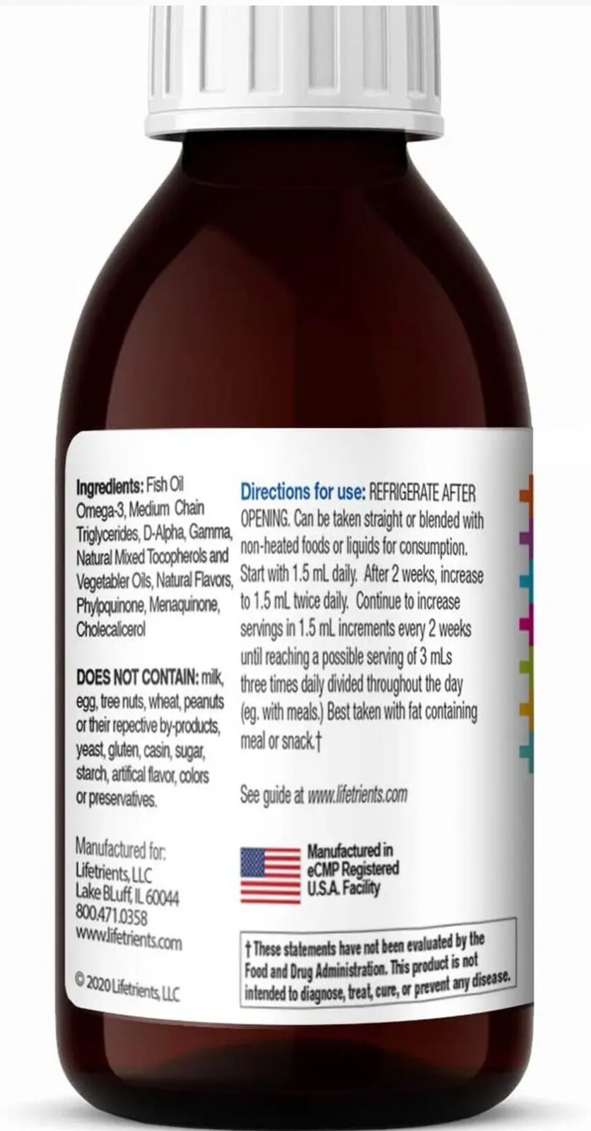 Speak+D Pure Oil Natural Lemon Formulated to Support Children Exp 11/2026